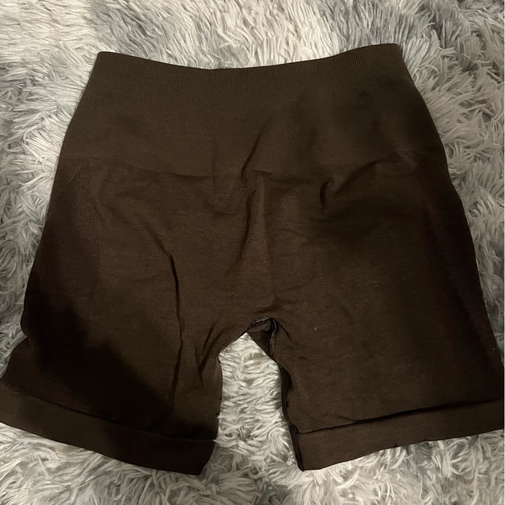 Alphalete Dark Brown Bike Shorts